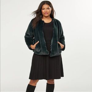 Lane Bryant Faux Fur Jacket NWT size 14/16 18/20